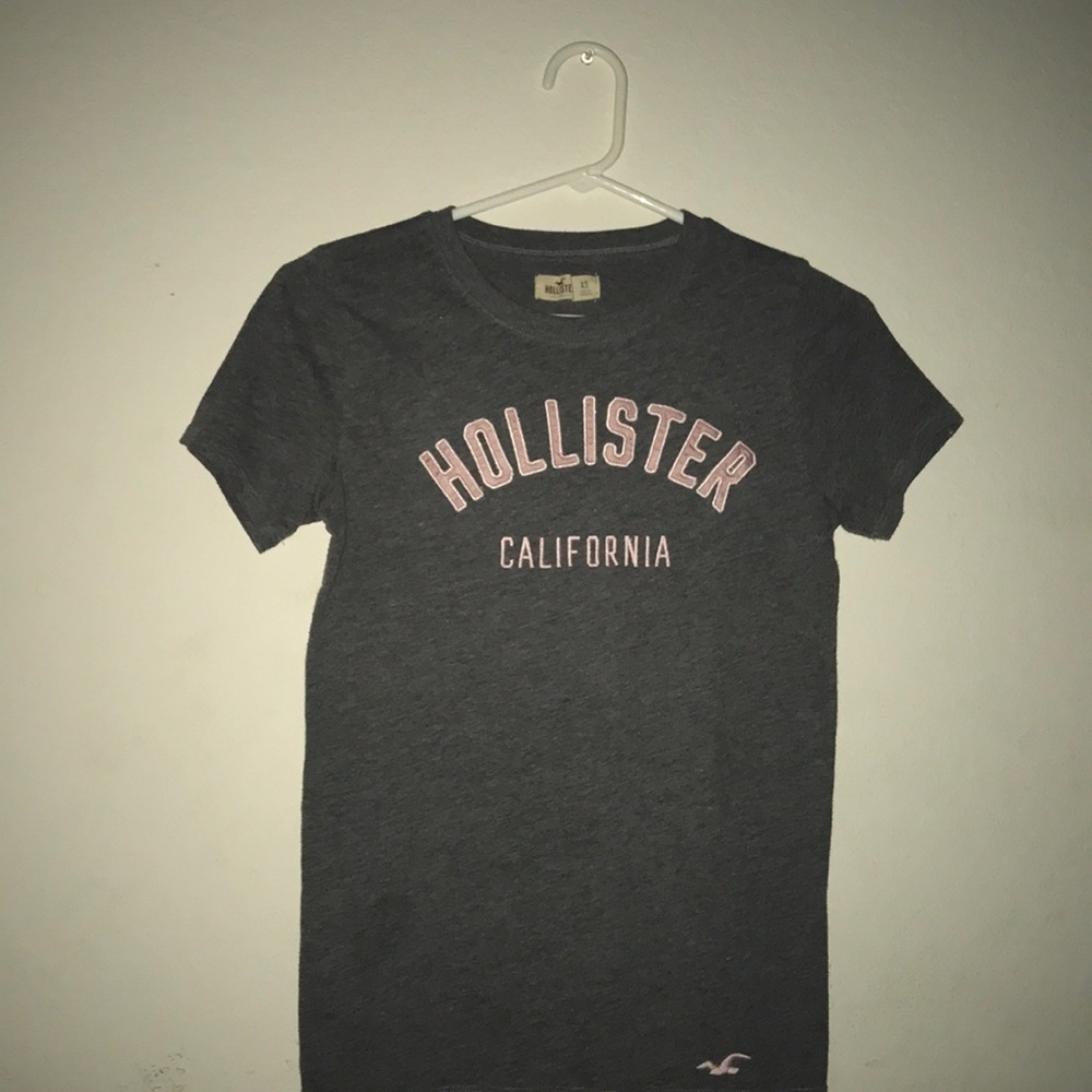 Grey and Pink Hollister Tee